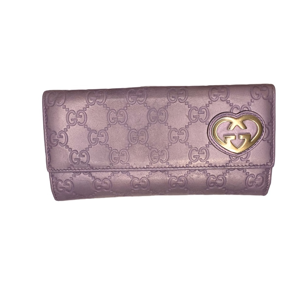 Gucci Bifold wallet lavender authentic